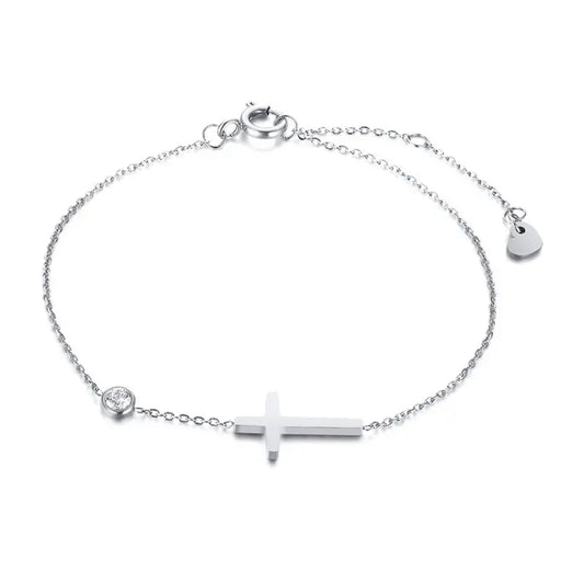 Diamond Dieu Silver Bracelet